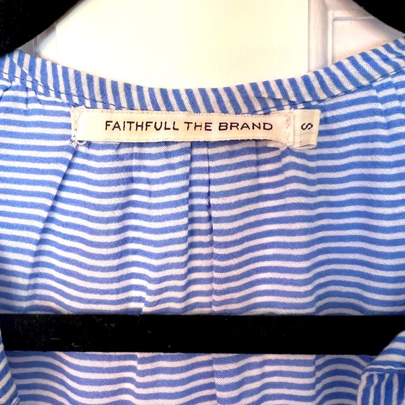 Blue/white boho top/tunic - Picture 4 of 4